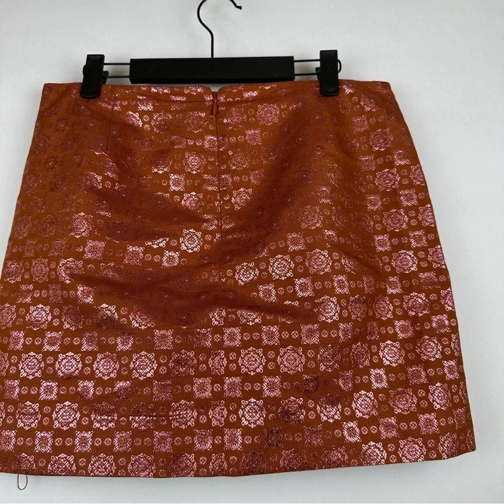 J. Crew Gold and Burnt Orange Skirt | US Size 8